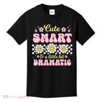 Cute Smart And A Little Bit Dramatic Retro  Kids T-Shirt thumb 0