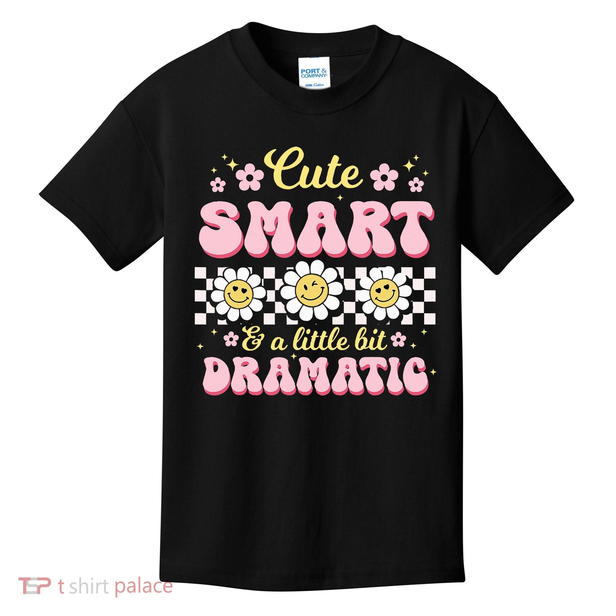 Cute Smart And A Little Bit Dramatic Retro  Kids T-Shirt