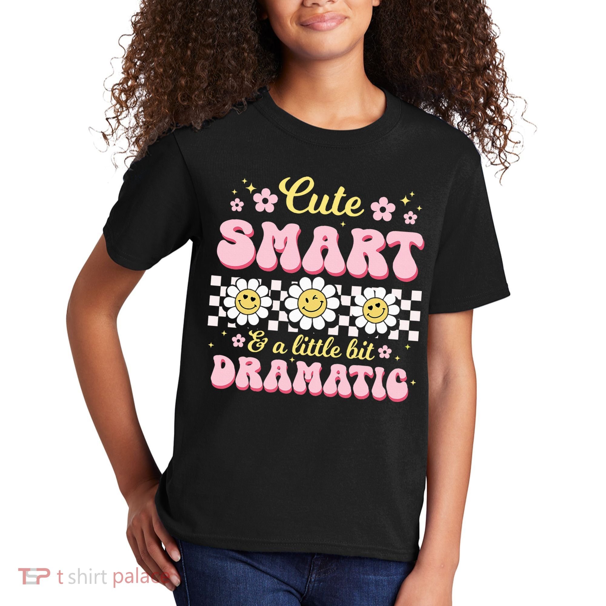 Cute Smart And A Little Bit Dramatic Retro  Kids T-Shirt