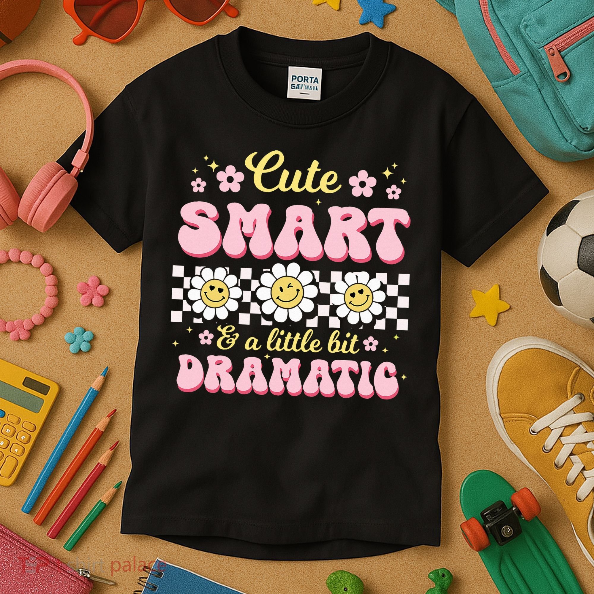 Cute Smart And A Little Bit Dramatic Retro  Kids T-Shirt