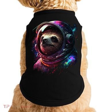 cute Sloth Astronaut in Space Suit Colorful Cosmos Doggie Tank