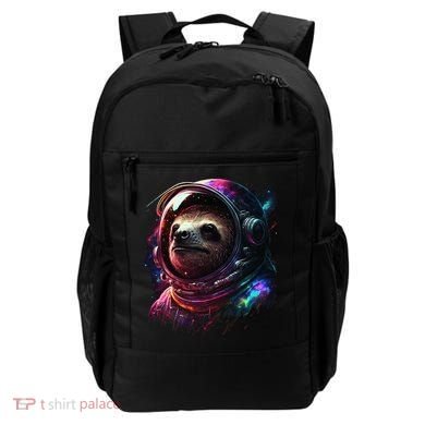 cute Sloth Astronaut in Space Suit Colorful Cosmos Backpack