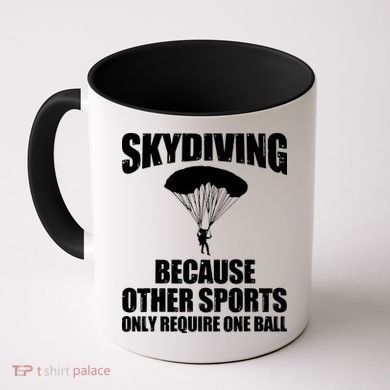 Cool Skydiving Art For Men Women Skydive Parachute Skydiver Coffee Mug