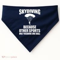 Cool Skydiving Art For Men Women Skydive Parachute Skydiver USA-Made Doggie Bandana thumb 0