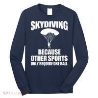 Cool Skydiving Art For Men Women Skydive Parachute Skydiver Long Sleeve Shirt thumb 0