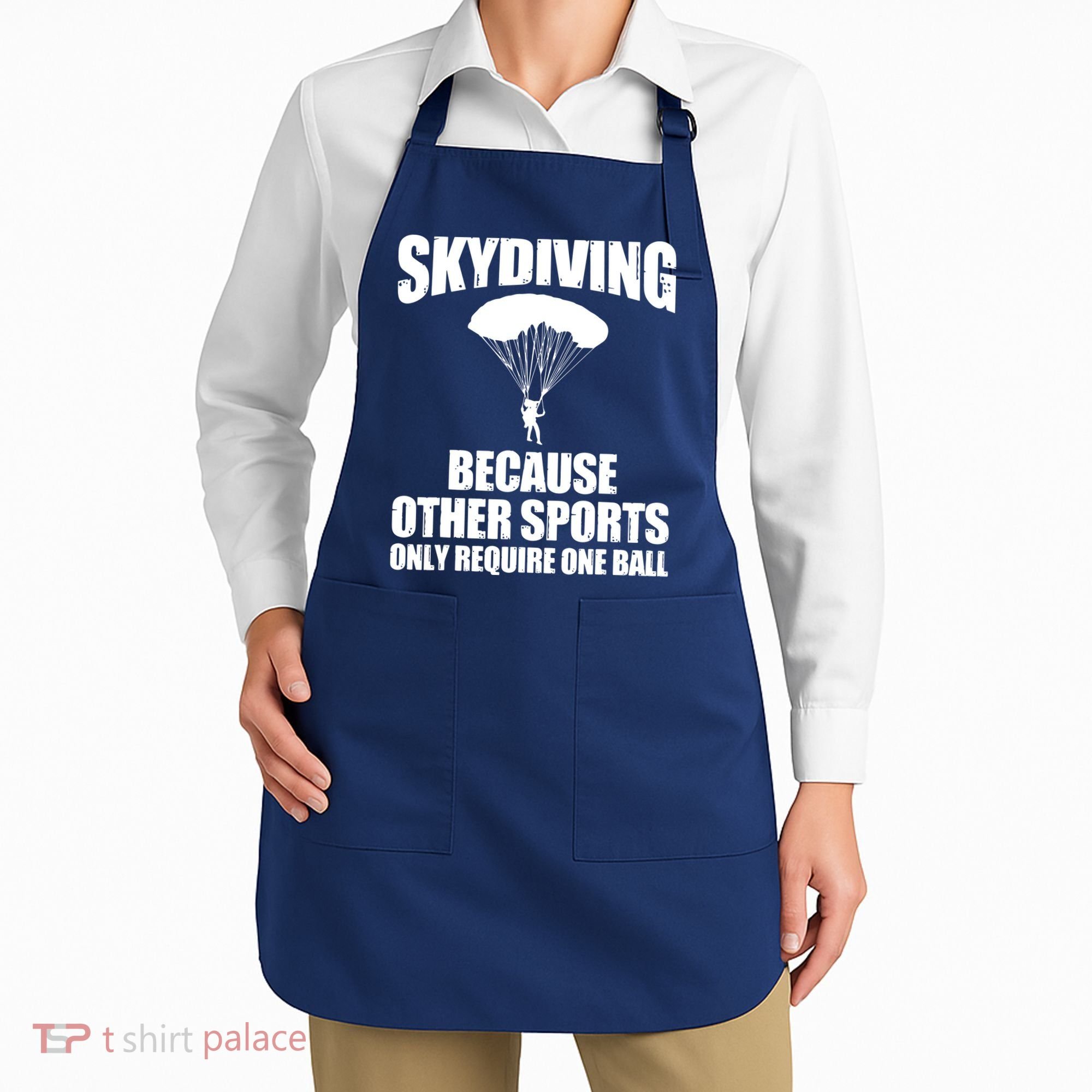 Cool Skydiving Art For Men Women Skydive Parachute Skydiver Apron
