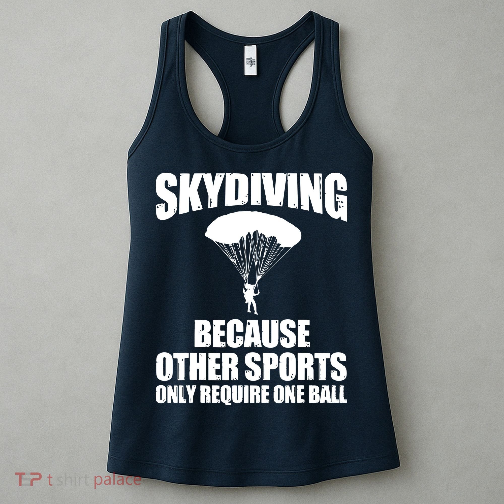 Cool Skydiving Art For Men Women Skydive Parachute Skydiver Women's Tank Top