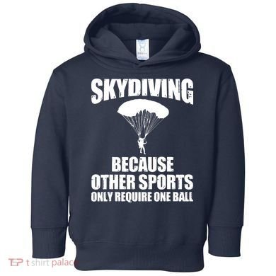 Cool Skydiving Art For Men Women Skydive Parachute Skydiver Toddler Hoodie