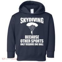 Cool Skydiving Art For Men Women Skydive Parachute Skydiver Toddler Hoodie thumb 0