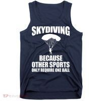 Cool Skydiving Art For Men Women Skydive Parachute Skydiver Tank Top thumb 0