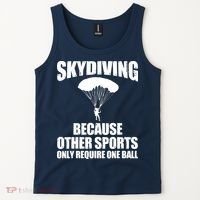 Cool Skydiving Art For Men Women Skydive Parachute Skydiver Tank Top thumb 2