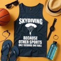 Cool Skydiving Art For Men Women Skydive Parachute Skydiver Tank Top thumb 4