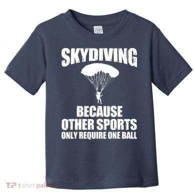 Cool Skydiving Art For Men Women Skydive Parachute Skydiver Toddler T-Shirt