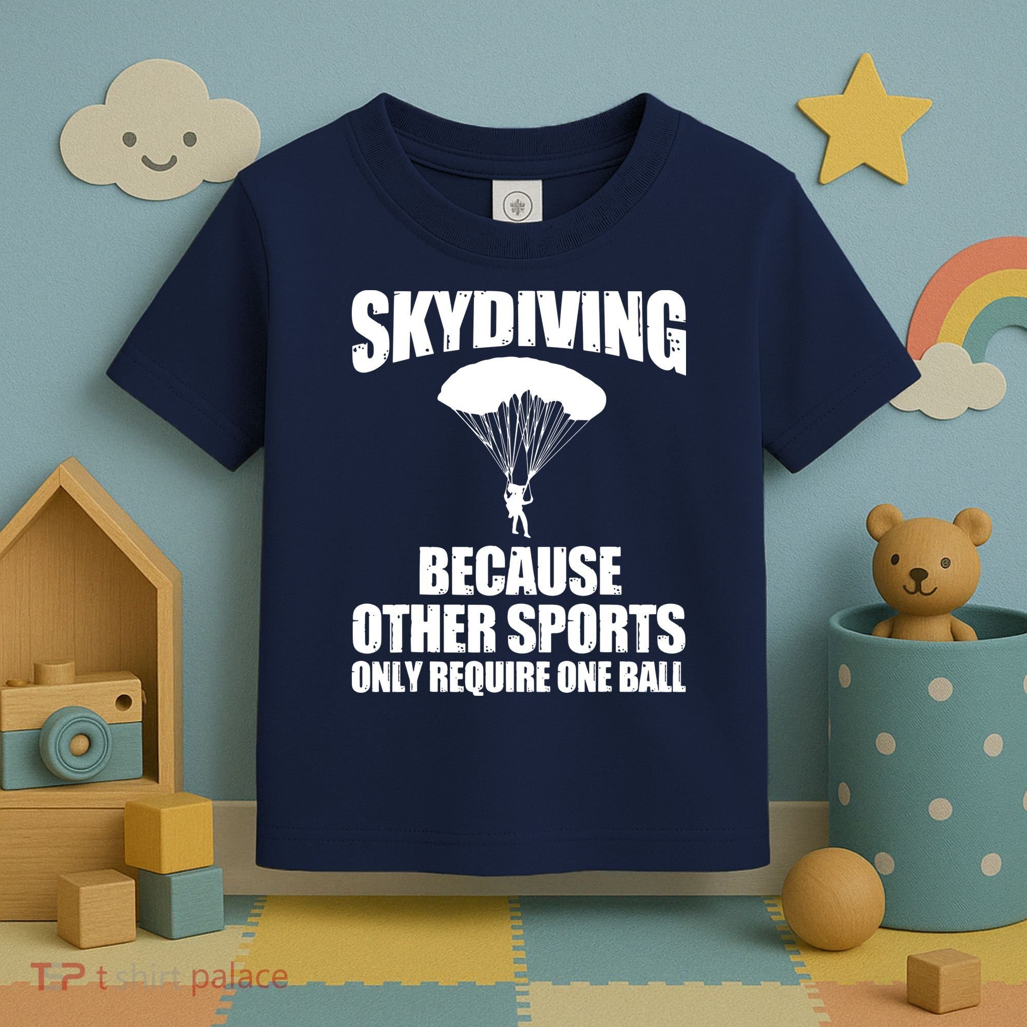 Cool Skydiving Art For Men Women Skydive Parachute Skydiver Toddler T-Shirt
