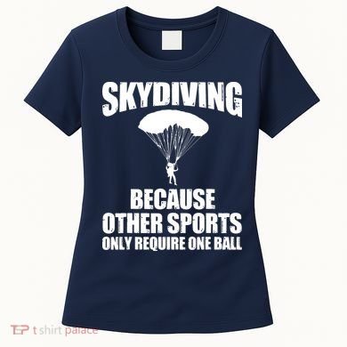 Cool Skydiving Art For Men Women Skydive Parachute Skydiver Women's T-Shirt