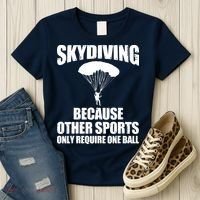 Cool Skydiving Art For Men Women Skydive Parachute Skydiver Women's T-Shirt thumb 3