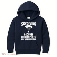Cool Skydiving Art For Men Women Skydive Parachute Skydiver Kids Hoodie thumb 0