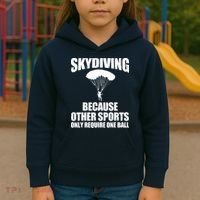 Cool Skydiving Art For Men Women Skydive Parachute Skydiver Kids Hoodie thumb 3