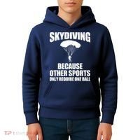 Cool Skydiving Art For Men Women Skydive Parachute Skydiver Kids Hoodie thumb 4
