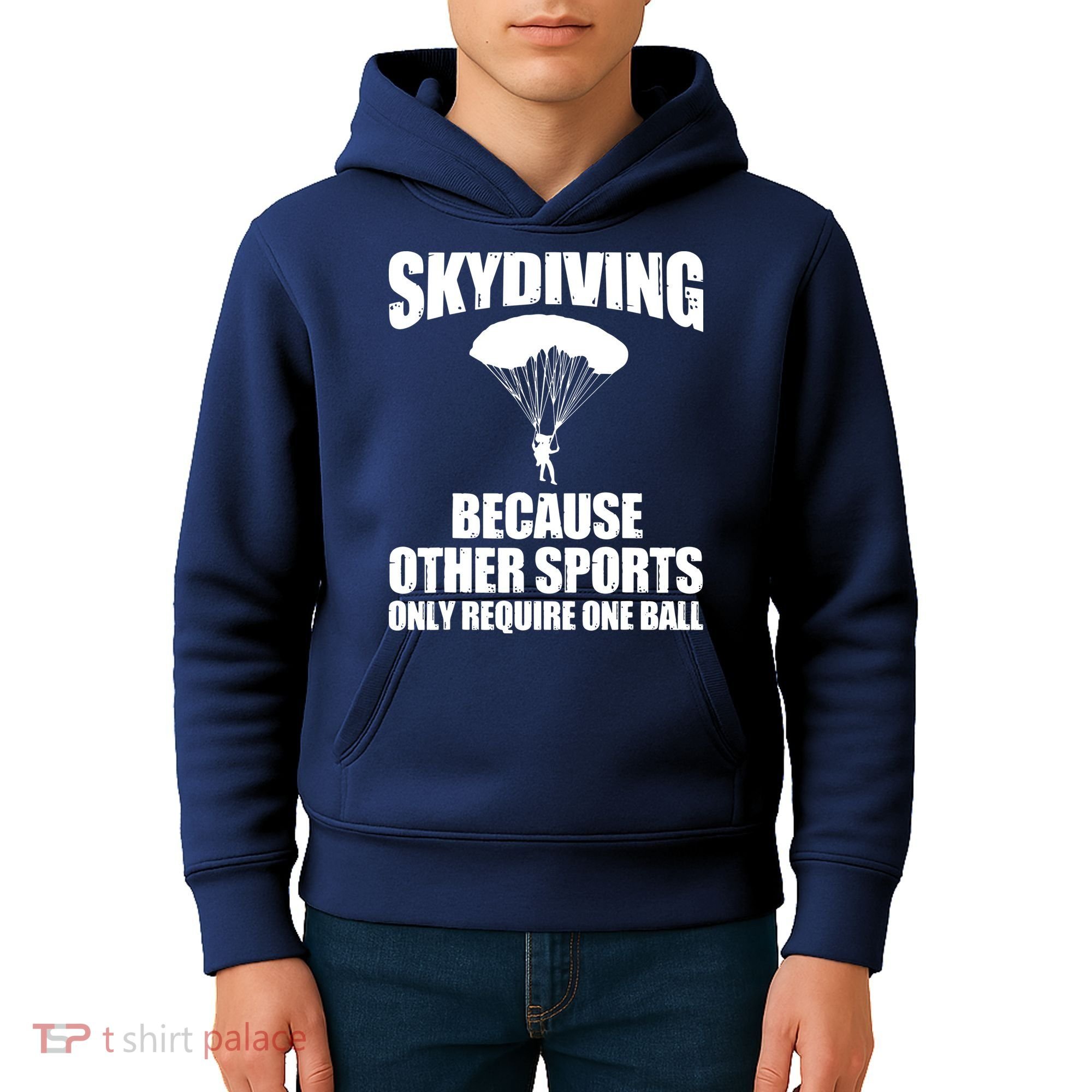 Cool Skydiving Art For Men Women Skydive Parachute Skydiver Kids Hoodie