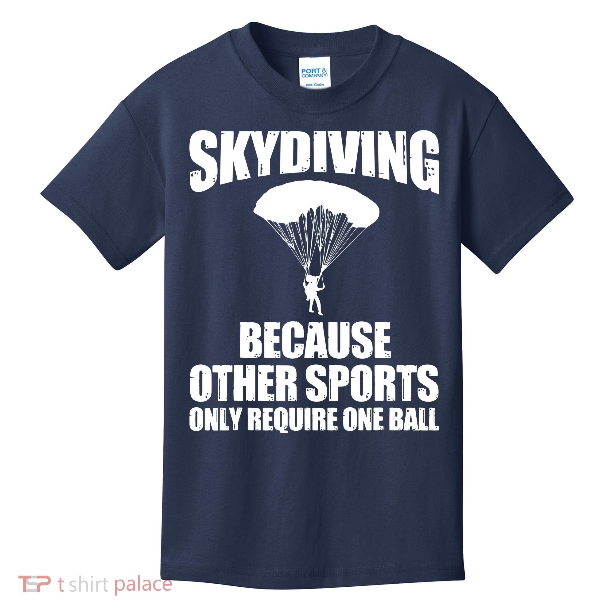Cool Skydiving Art For Men Women Skydive Parachute Skydiver Kids T-Shirt