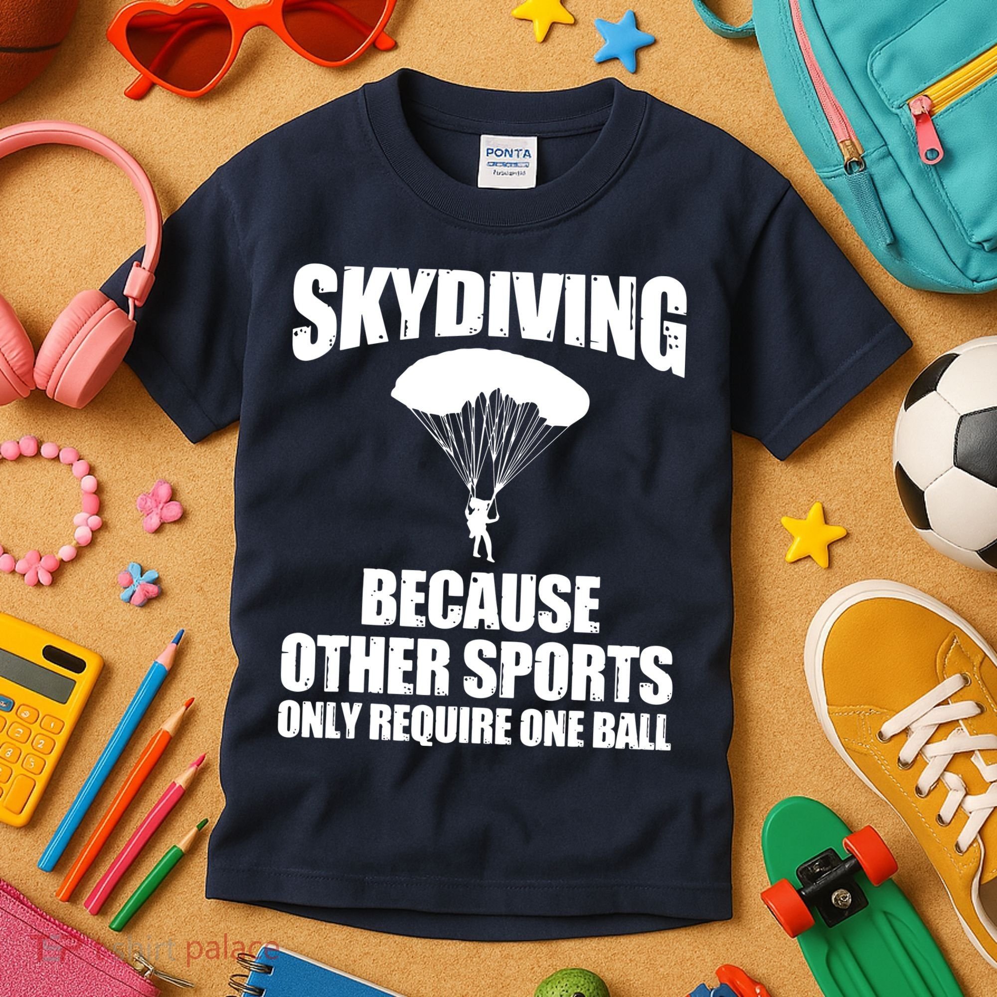Cool Skydiving Art For Men Women Skydive Parachute Skydiver Kids T-Shirt