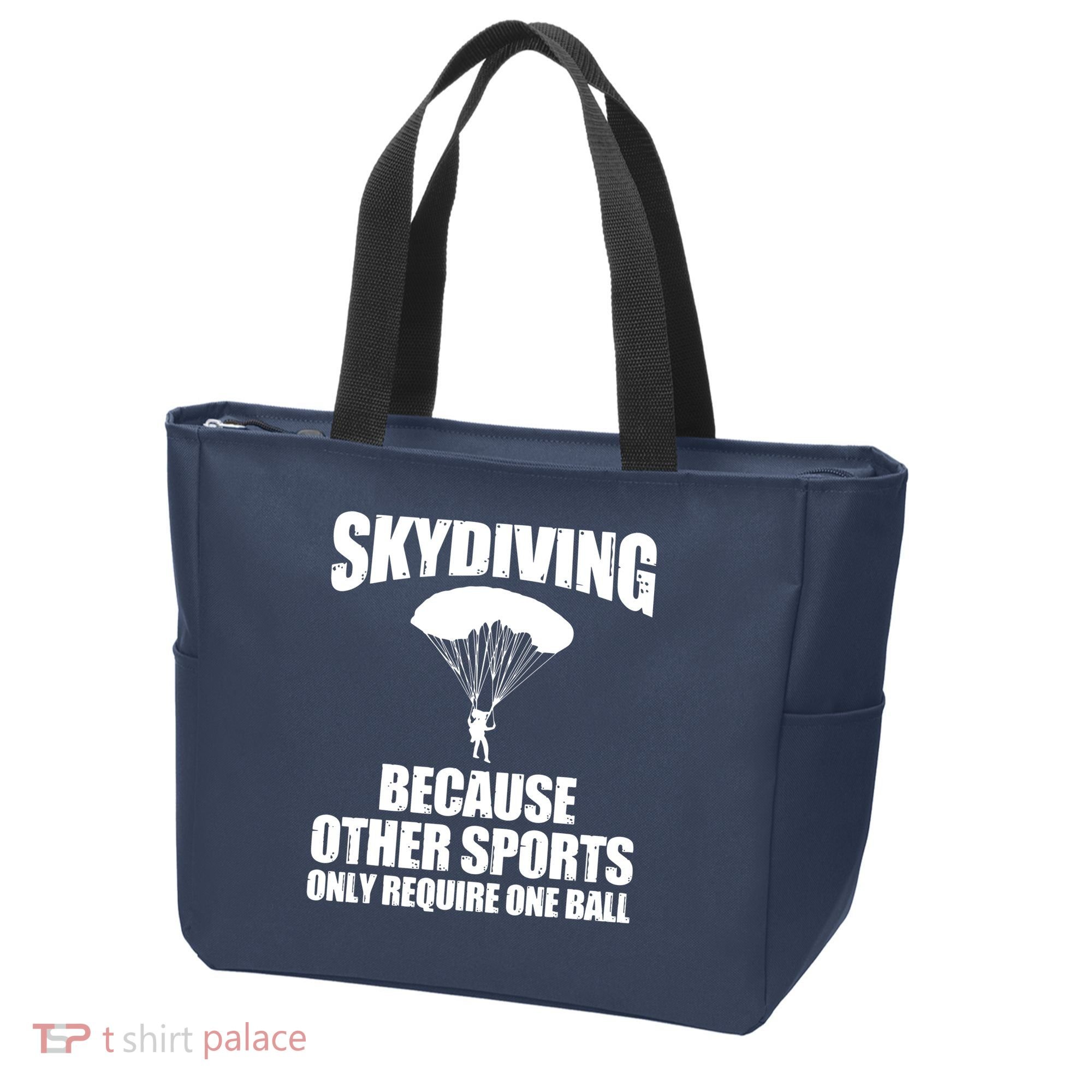 Cool Skydiving Art For Men Women Skydive Parachute Skydiver Tote Bag