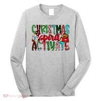 Christmas Spirit Activate Funny Christmas Xmas Long Sleeve Shirt thumb 0