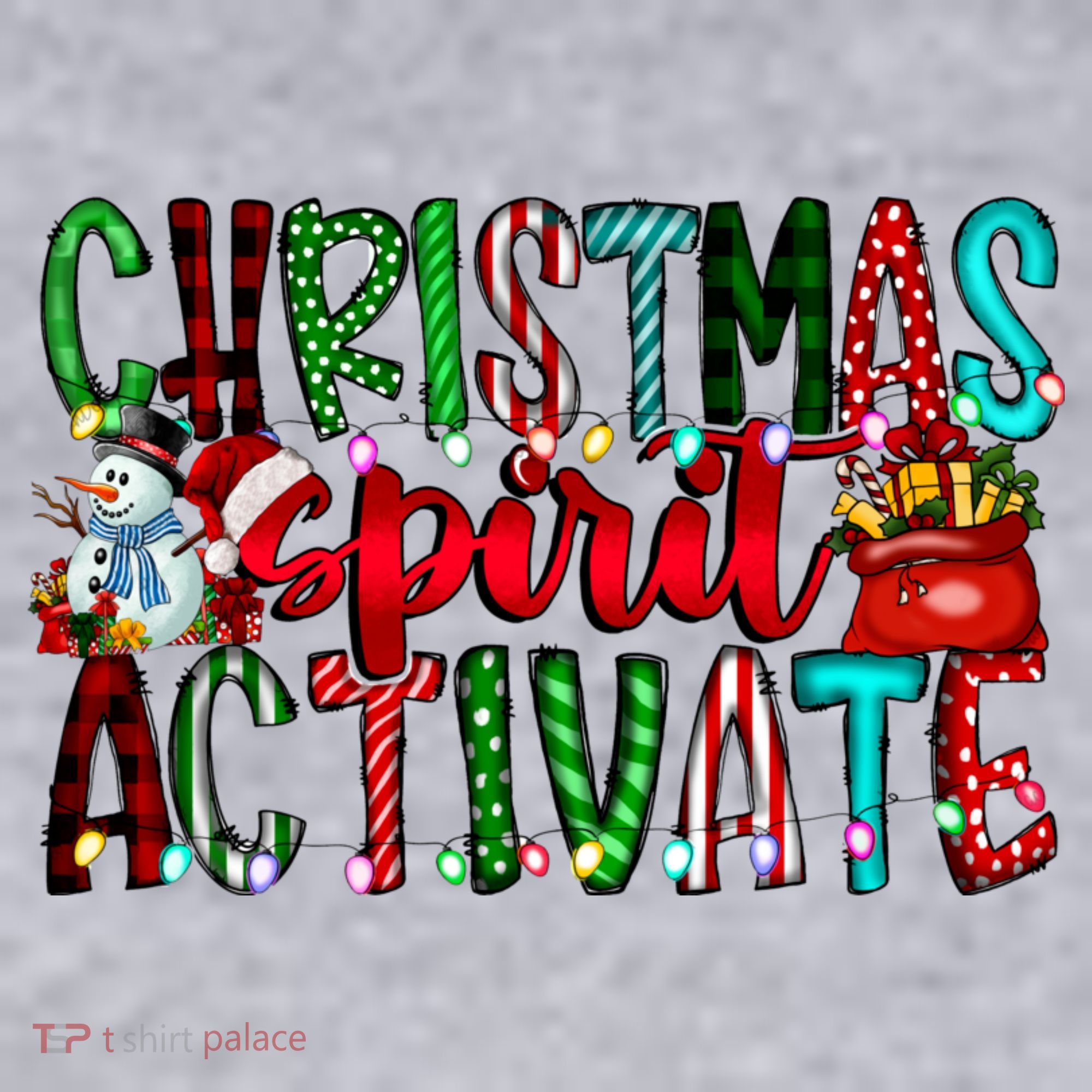 Christmas Spirit Activate Funny Christmas Xmas Women's Sweatshirt