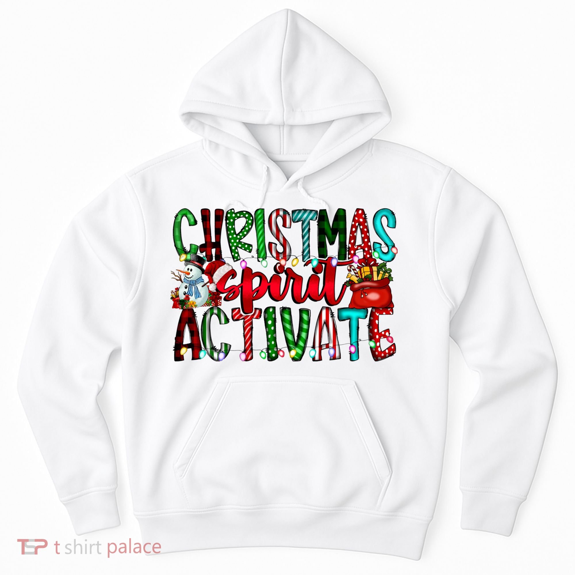 Christmas Spirit Activate Funny Christmas Xmas Hoodie