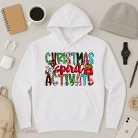 Christmas Spirit Activate Funny Christmas Xmas Hoodie thumb 3