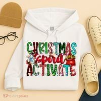 Christmas Spirit Activate Funny Christmas Xmas Hoodie thumb 4