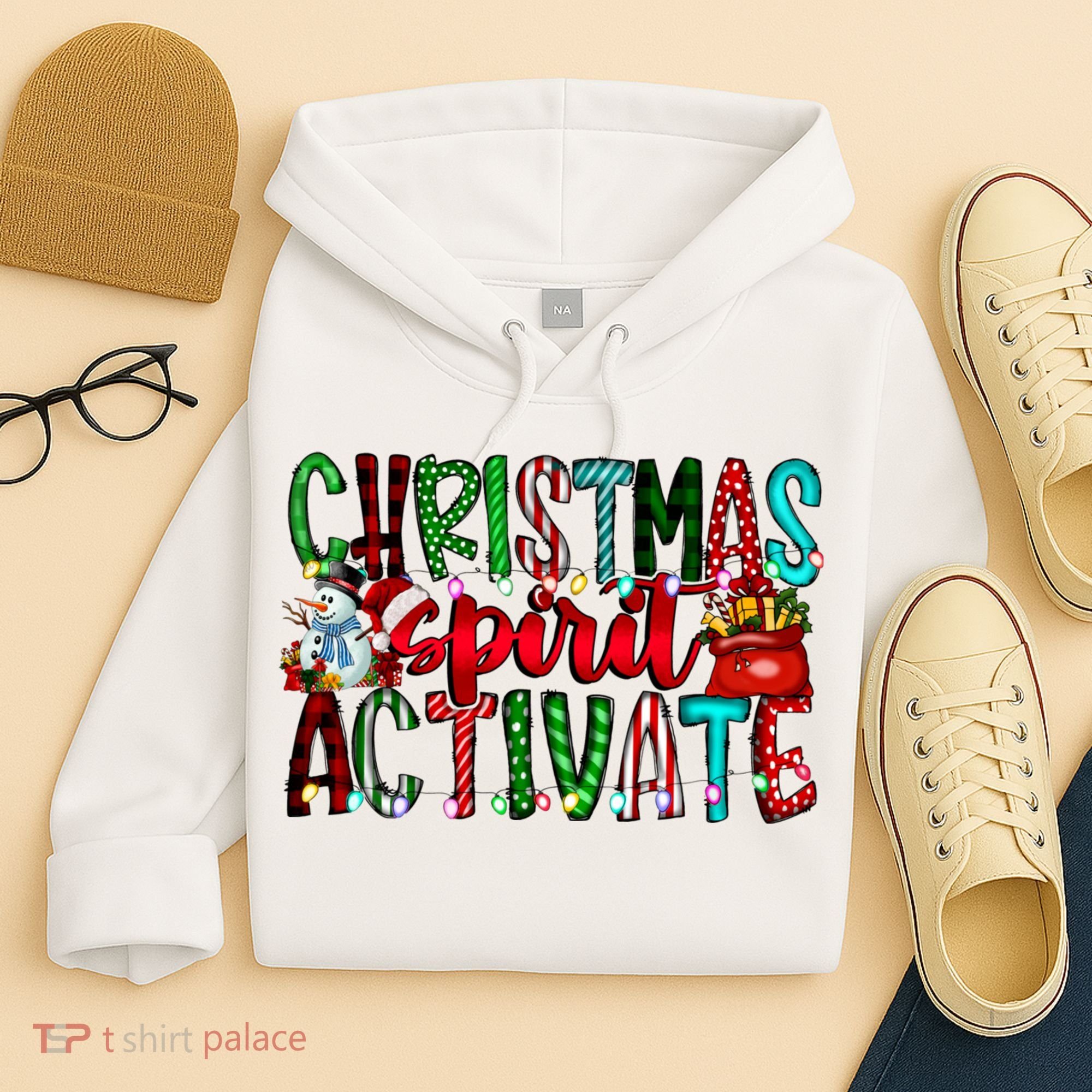 Christmas Spirit Activate Funny Christmas Xmas Hoodie