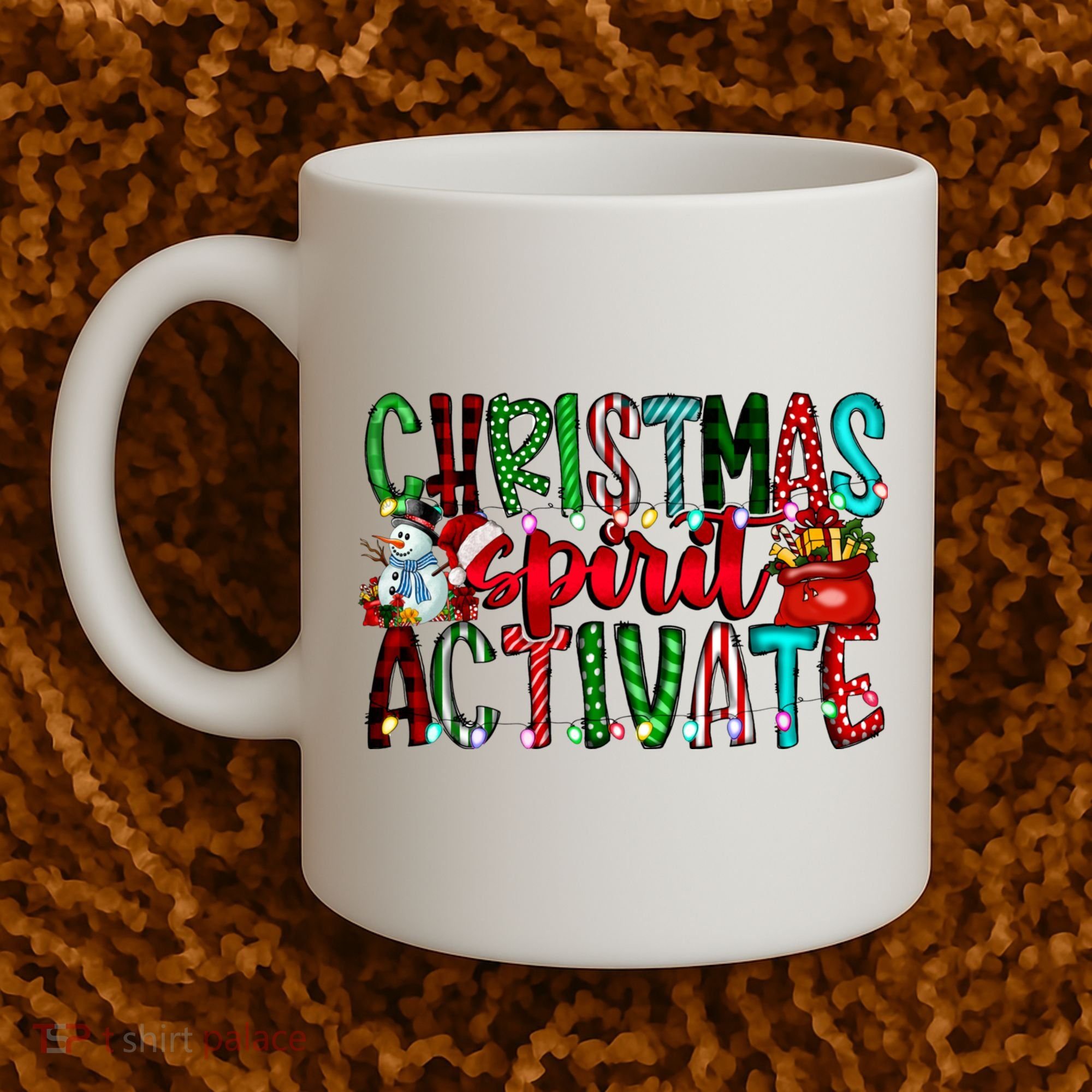 Christmas Spirit Activate Funny Christmas Xmas Coffee Mug