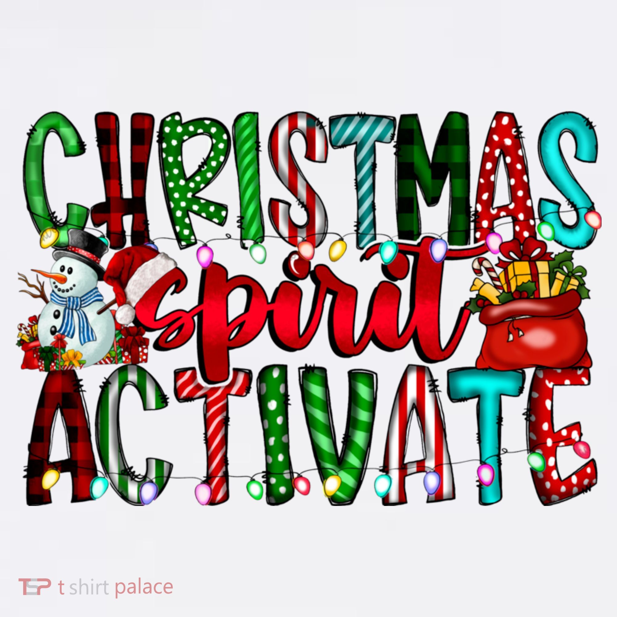 Christmas Spirit Activate Funny Christmas Xmas Women's Hoodie