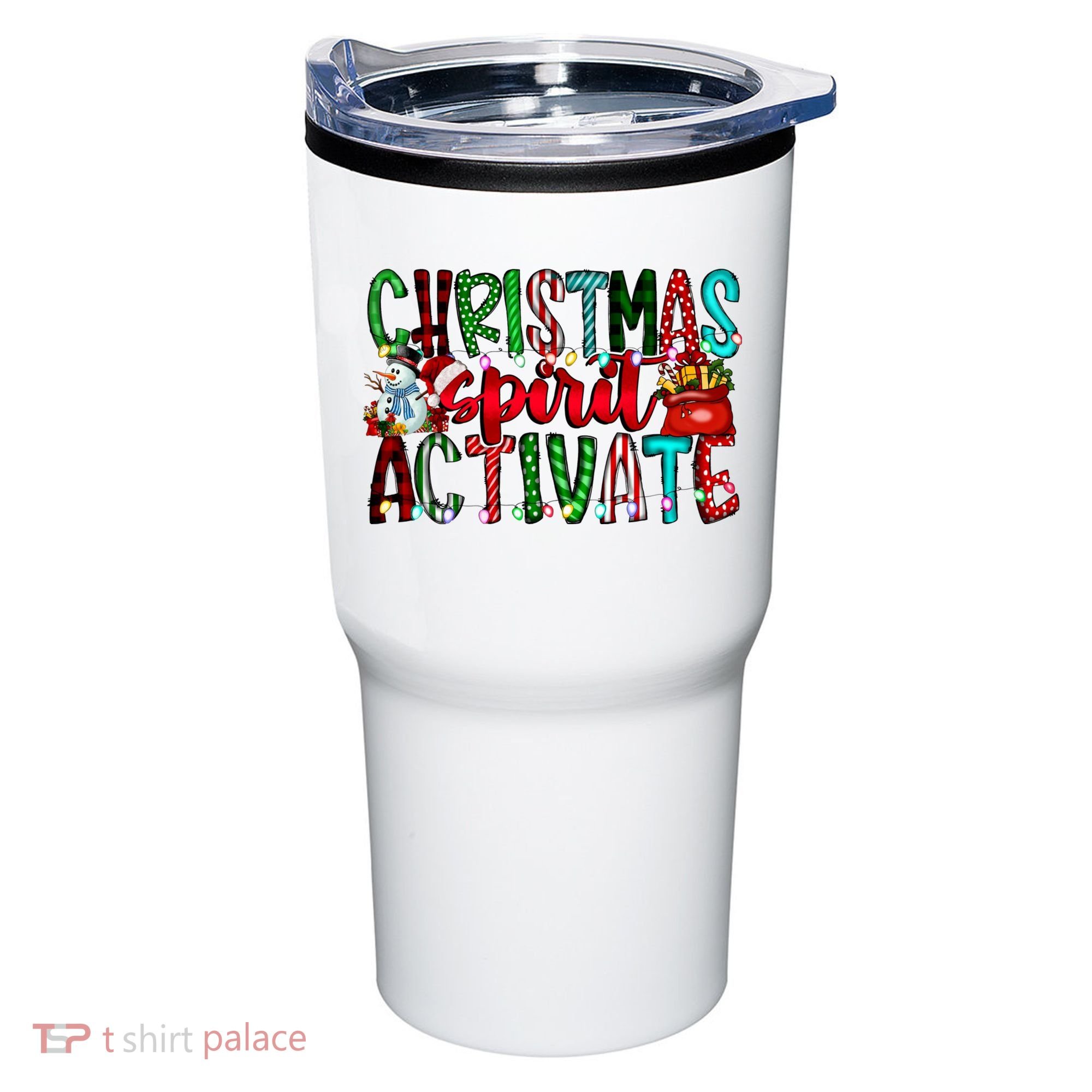 Christmas Spirit Activate Funny Christmas Xmas Tumbler