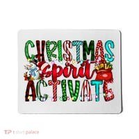 Christmas Spirit Activate Funny Christmas Xmas Mousepad thumb 0