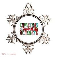 Christmas Spirit Activate Funny Christmas Xmas Ornament thumb 0