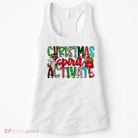 Christmas Spirit Activate Funny Christmas Xmas Women's Tank Top thumb 0