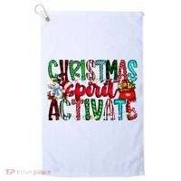 Christmas Spirit Activate Funny Christmas Xmas Golf Towel thumb 0