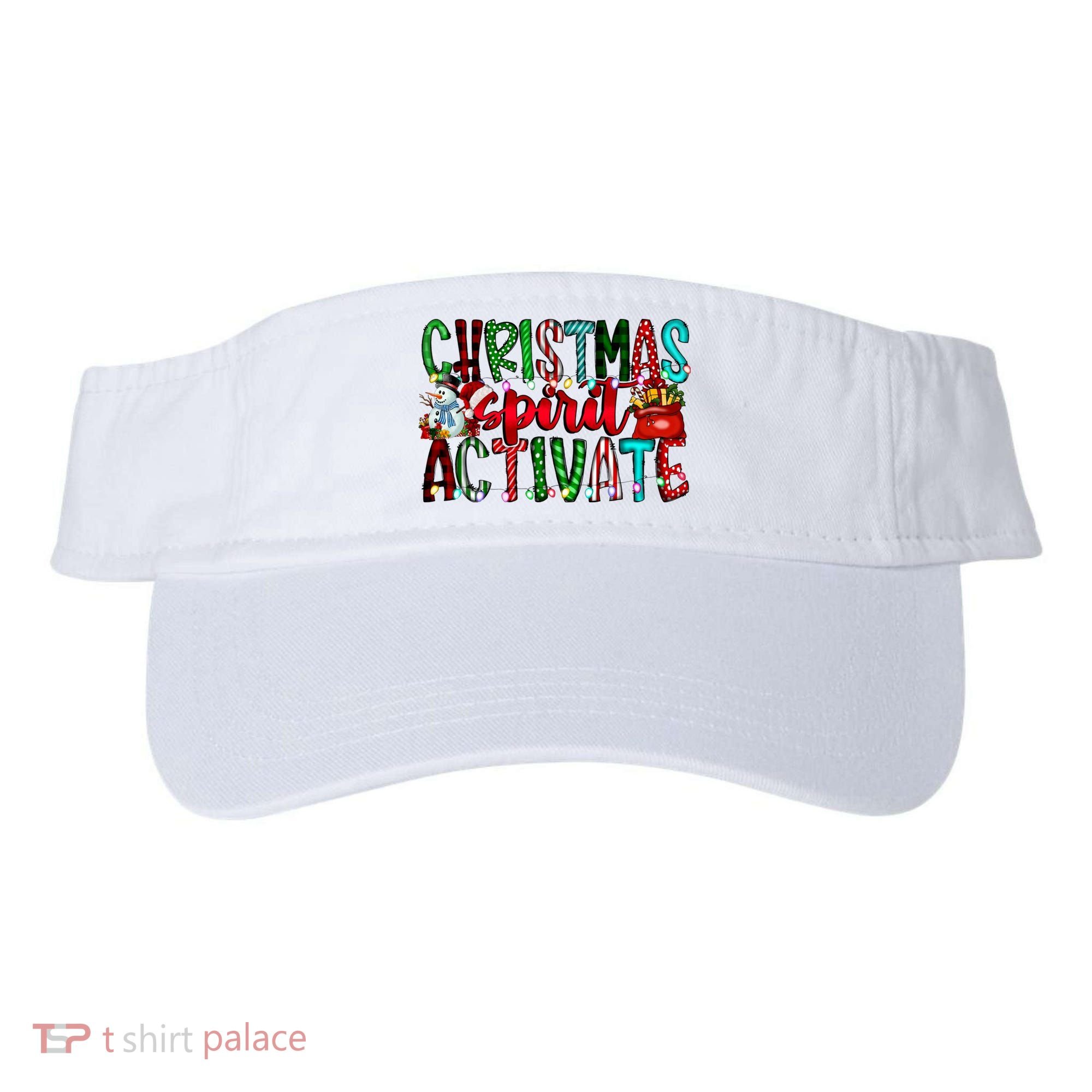 Christmas Spirit Activate Funny Christmas Xmas Visor