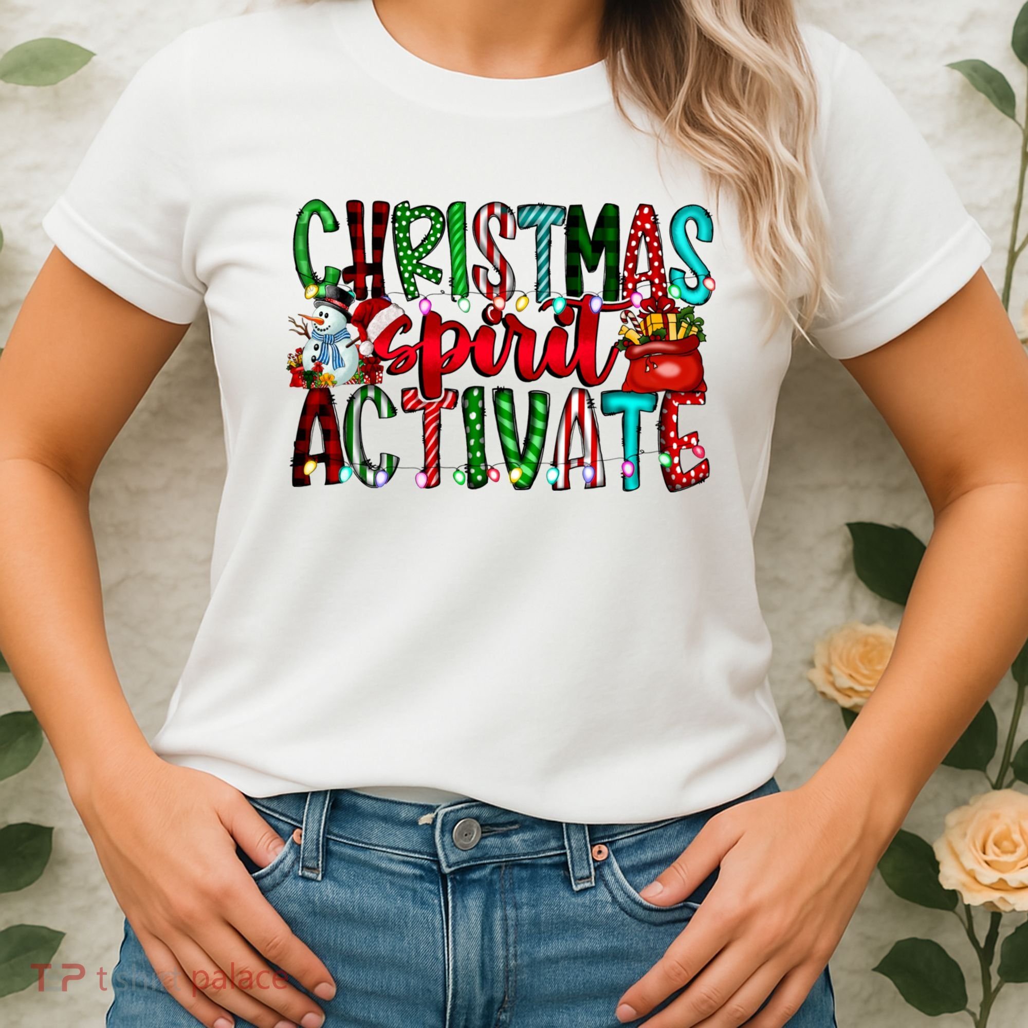 Christmas Spirit Activate Funny Christmas Xmas Women's T-Shirt