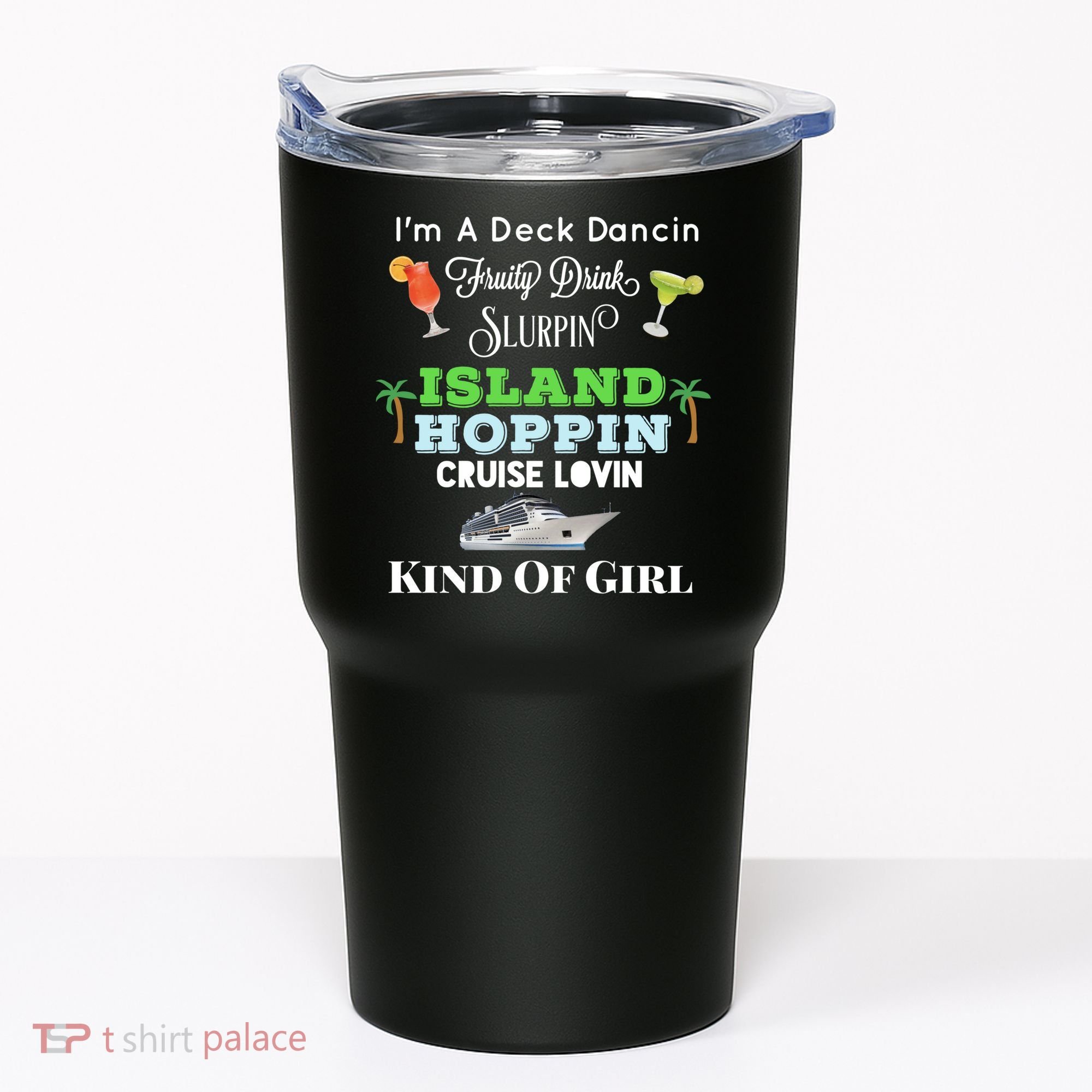 Cruise Ship Accessories Island Hoppin Cruise Boat Gift Tumbler