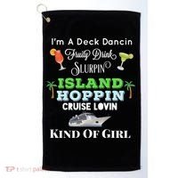Cruise Ship Accessories Island Hoppin Cruise Boat Gift Golf Towel thumb 0