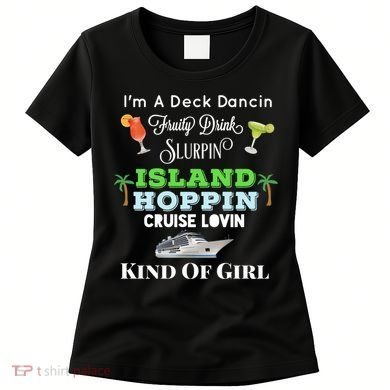 Cruise Ship Accessories Island Hoppin Cruise Boat Gift Women's T-Shirt