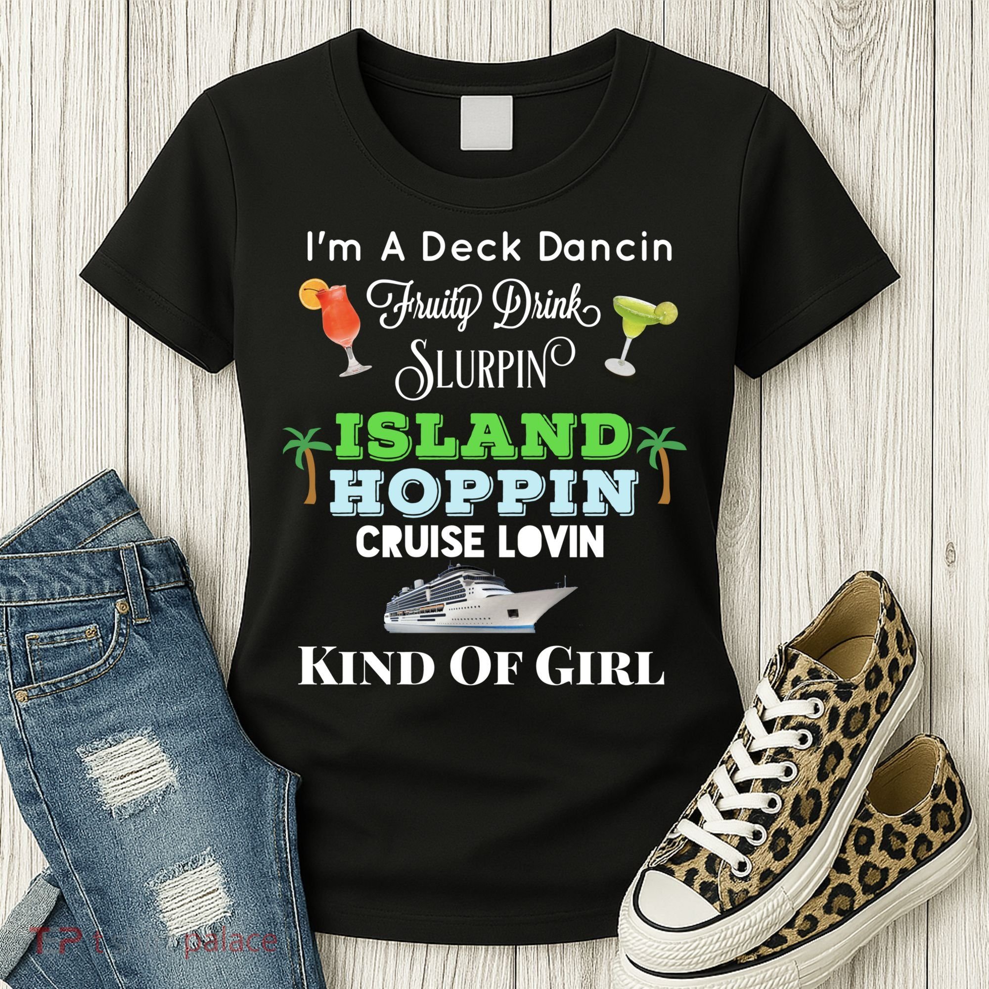 Cruise Ship Accessories Island Hoppin Cruise Boat Gift Women's T-Shirt