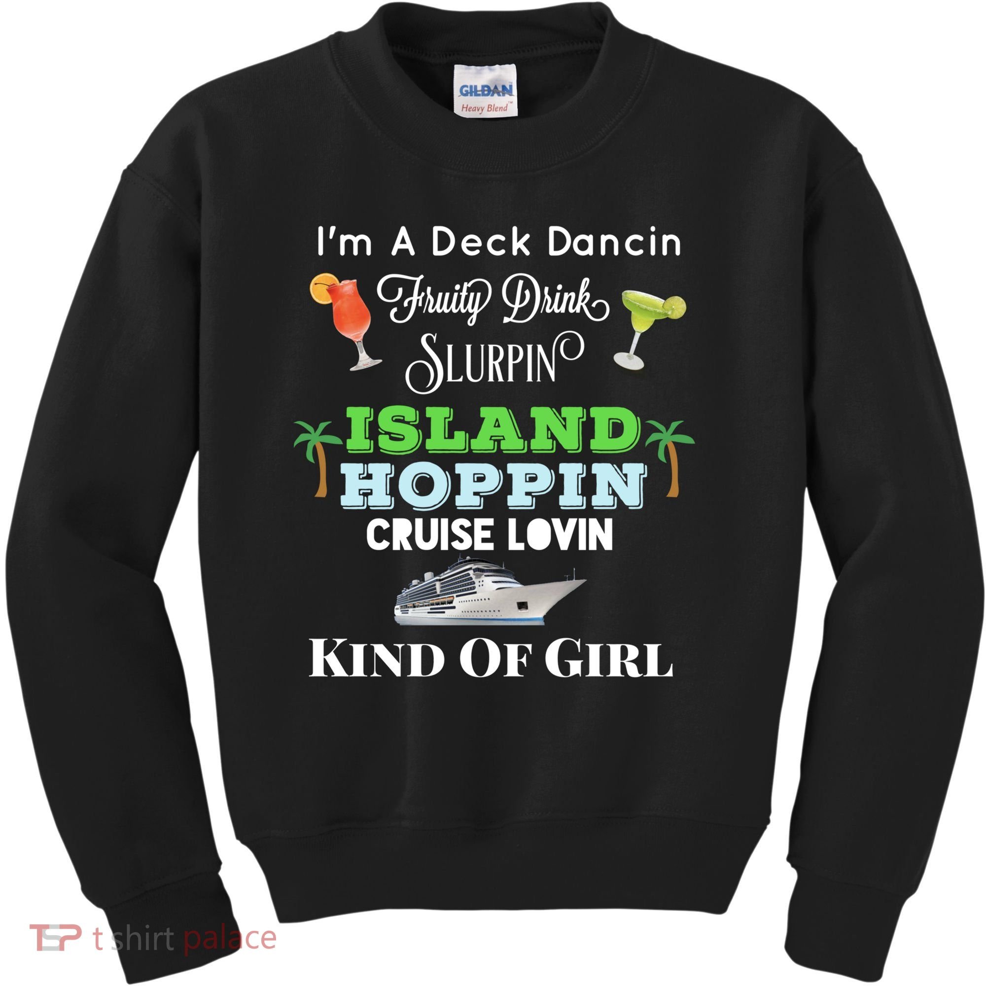 Cruise Ship Accessories Island Hoppin Cruise Boat Gift Kids Sweatshirt
