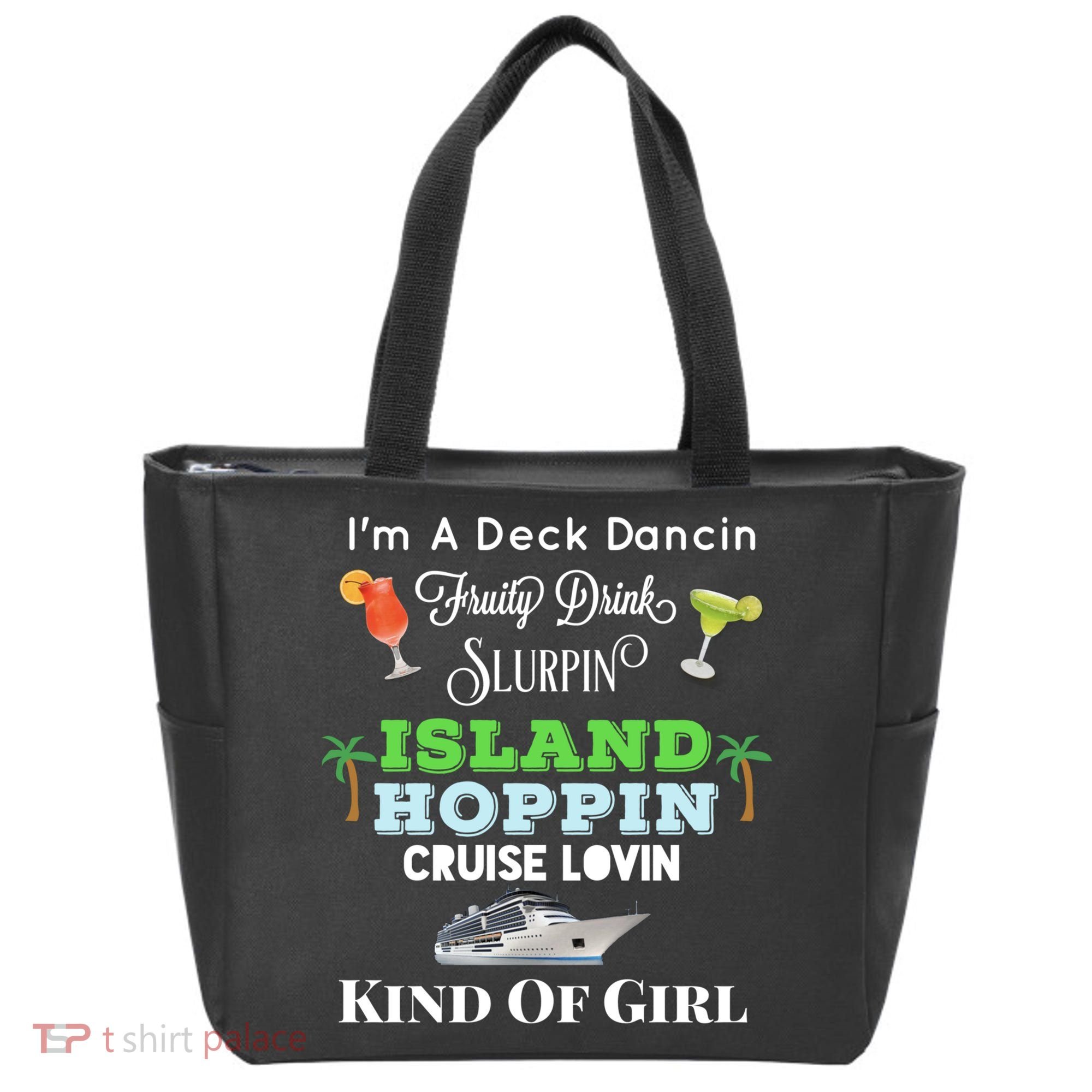 Cruise Ship Accessories Island Hoppin Cruise Boat Gift Tote Bag