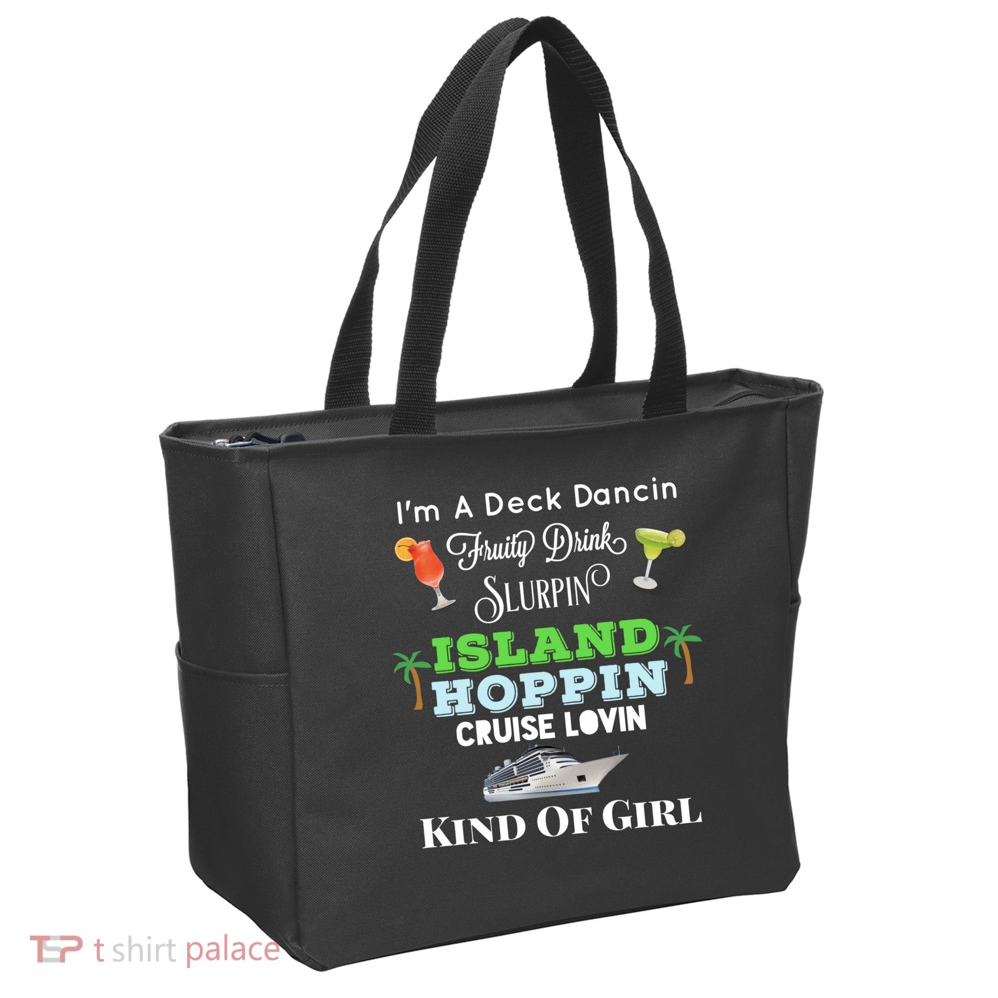 Cruise Ship Accessories Island Hoppin Cruise Boat Gift Tote Bag