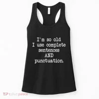 Complete Sentences And Punctuation Grammar Women's Tank Top thumb 0